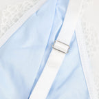 V-neck Blue Lace Sexy Nightdress