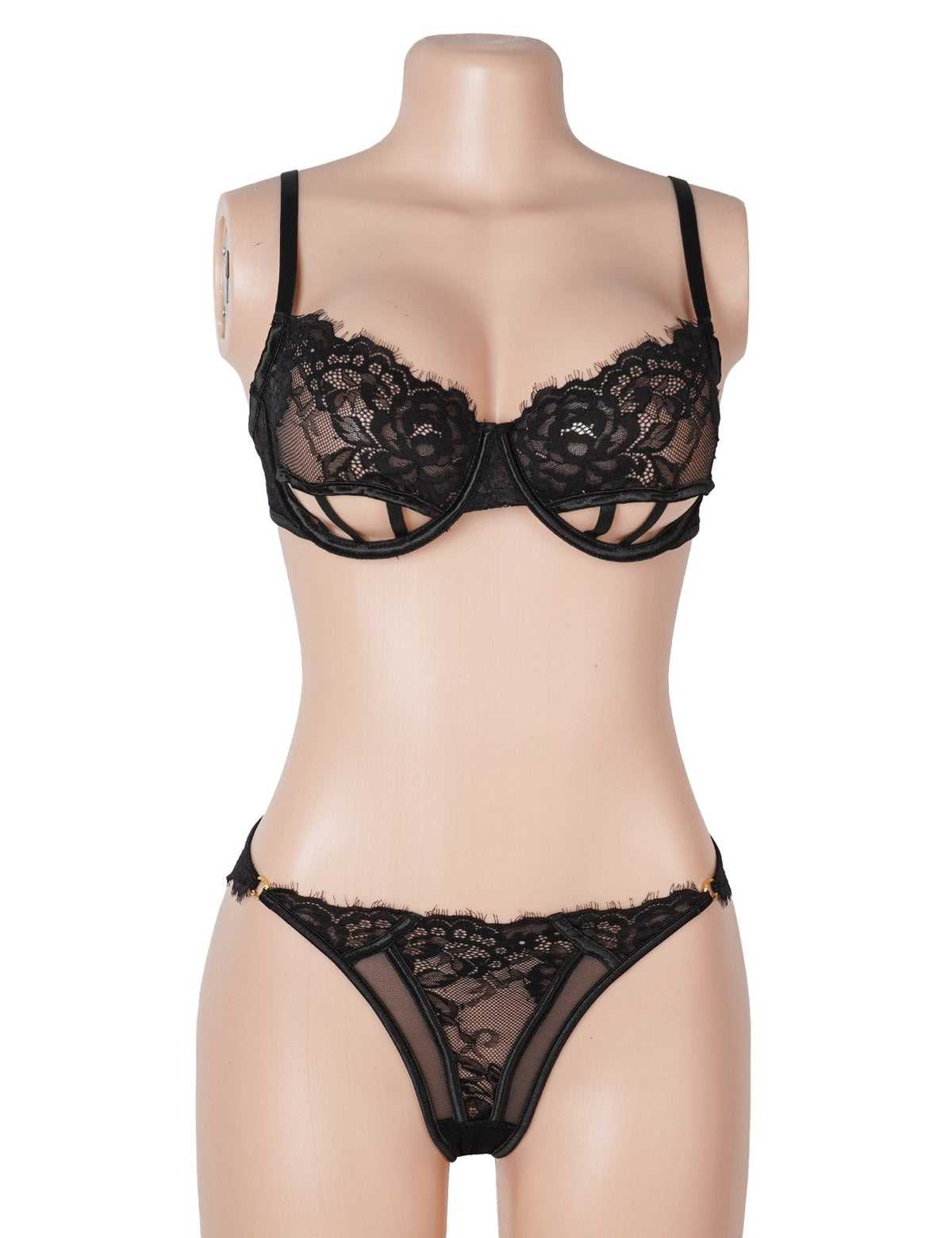 Black Sexy Lace Lingerie Set